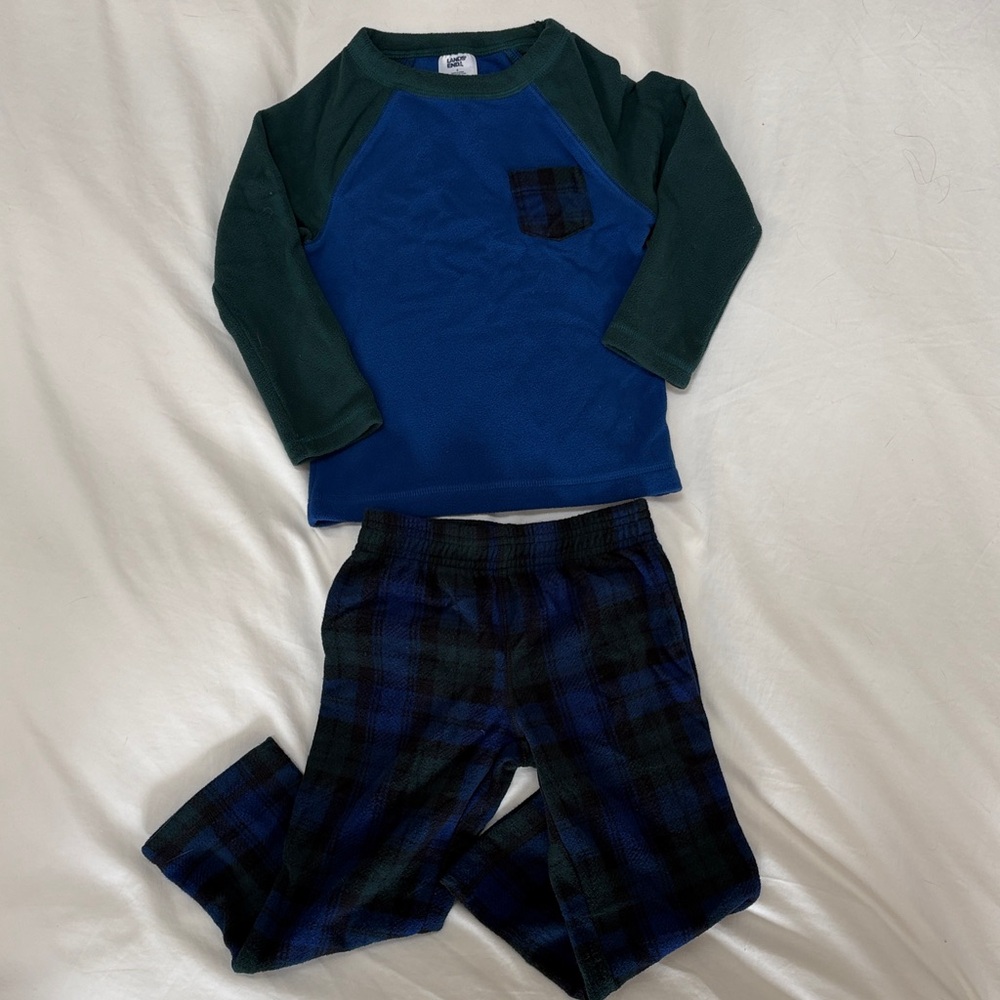 Lands' End Kids Fleece Pajama Set